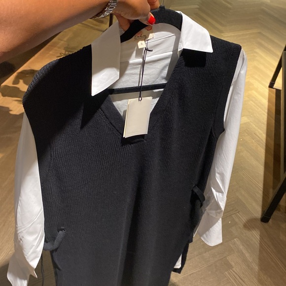 Shop Elan Nia combo shirt and sweater dress style SWV50017 - Picture 13 of 14